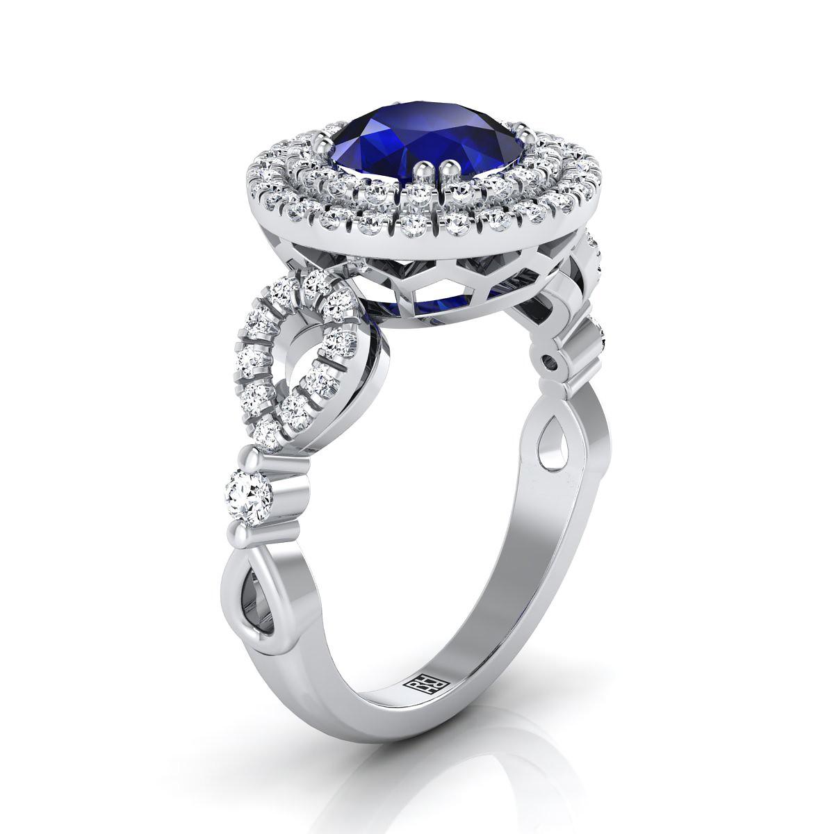 Sapphire Diamond Wedding Rings