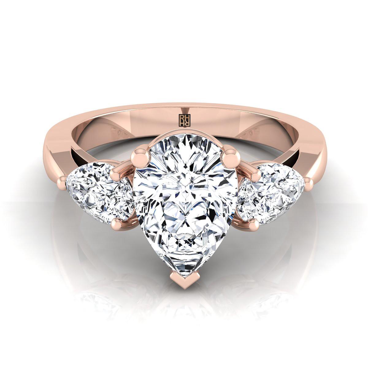 Two Common Pear Diamond Ring Settings you Can Consider