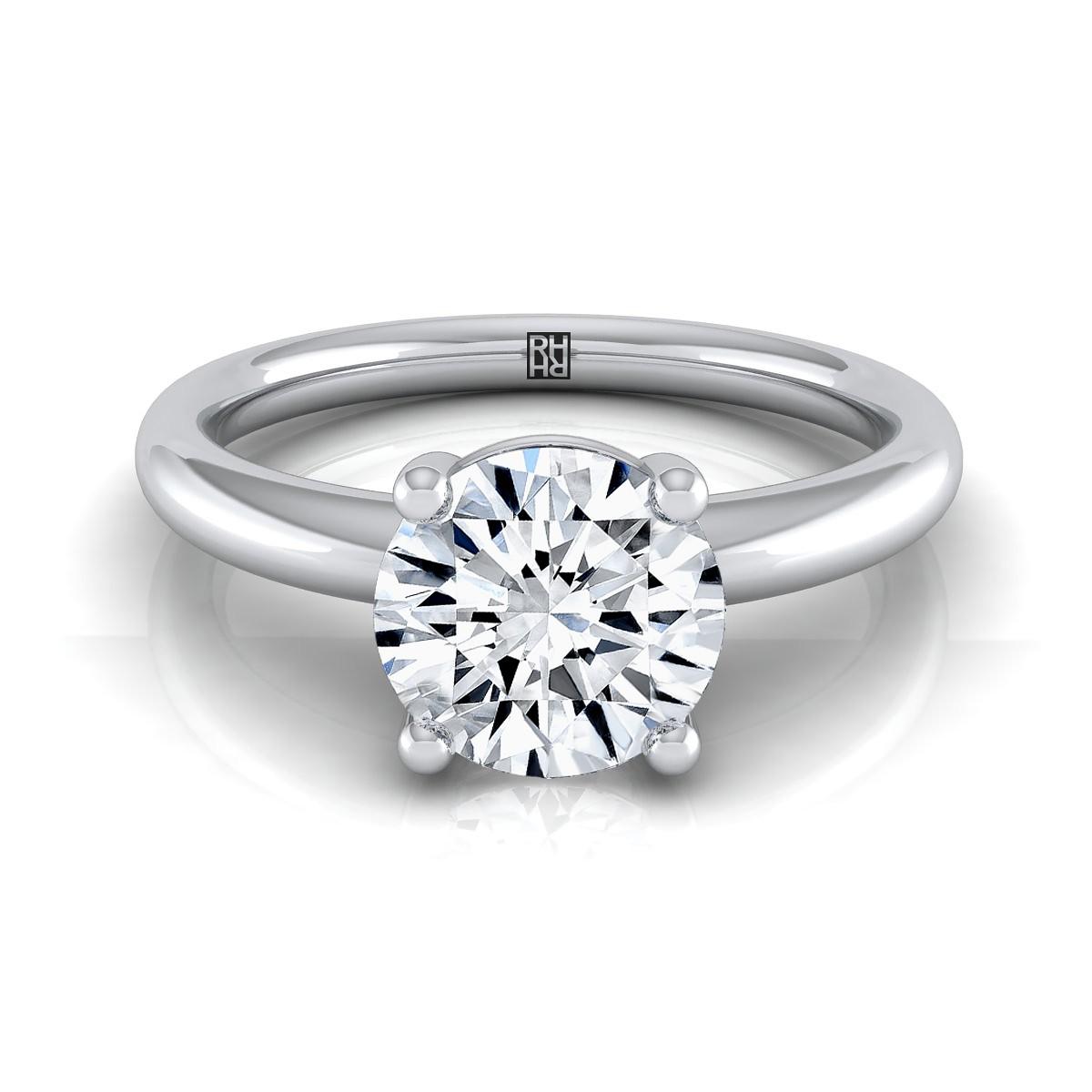 Alluring Settings for Round Diamond Solitaire Engagement Rings