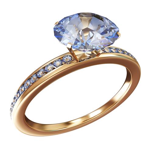 Tempting Designs for Blue and White Diamond Wedding Rings