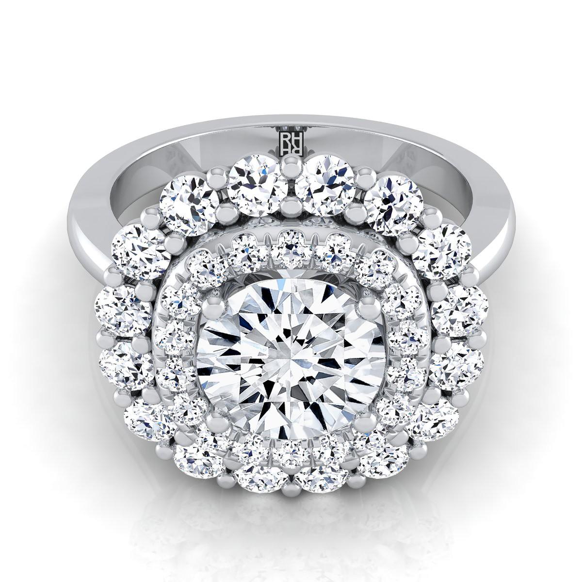 Alluring Designs for White Gold Diamond Fashion Rings